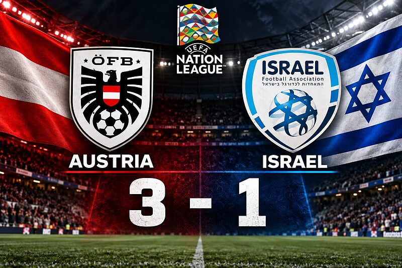 נבחרת ישראל מפסידה 3-1 לאוסטריה בפתיחת ליגת האומות.