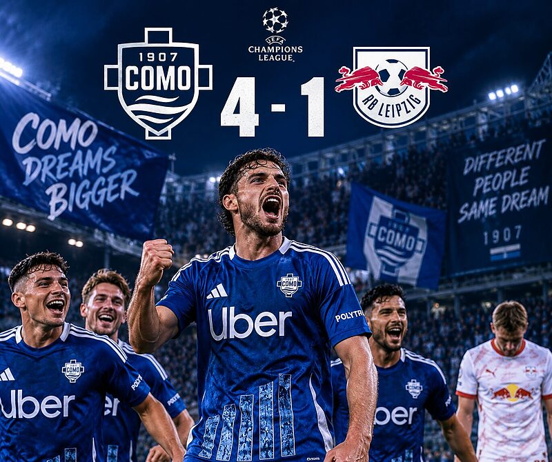 קומו פירקה 4-1 את לייפציג במשחקה הראשון בליגת האלופות!