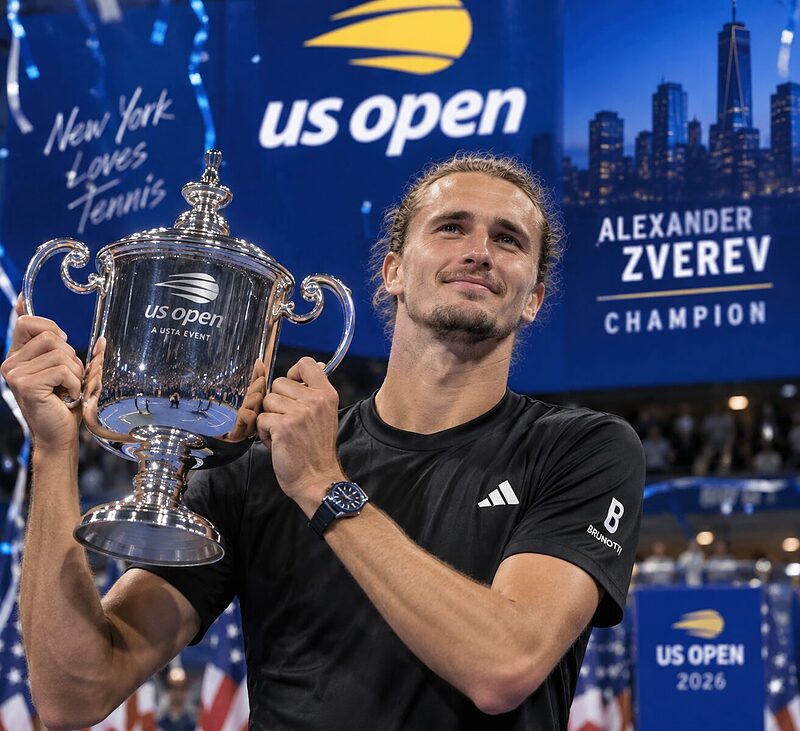 אלכסנדר זברב ניצח את בן שלטון וזכה ב- US open!